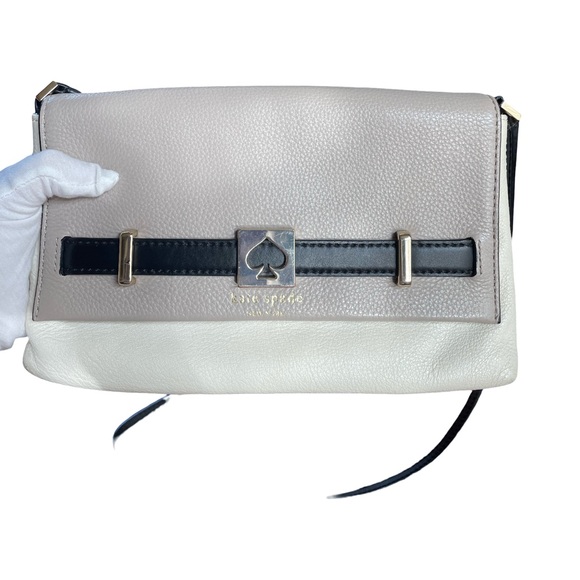 Kate Spade Taupe and Black Crossbody Bag - Picture 5 of 14